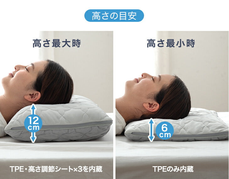 もはや、エアコン。さらひや 枕 持続冷感 洗える ウレタン 柔らかい ピロー 高さ調整 プレゼント 母の日〔80101155〕