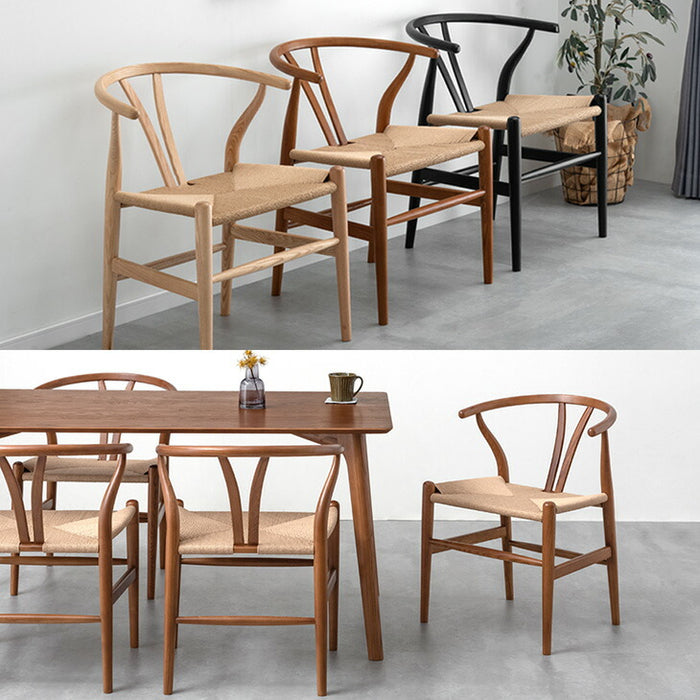 ［2脚セット］北欧モダンスタイル ダイニングチェア 完成品 天然木 アッシュ 北欧〔80500003〕