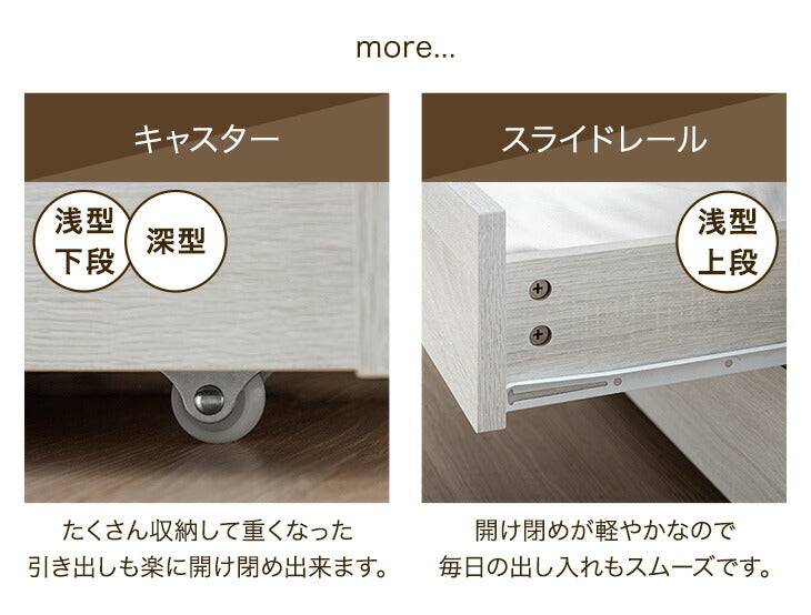 【新発売記念プライス】［シングル］まるでタンスの収納力 大容量 収納付きベッド ベッドフレーム USB付き2口コンセント LEDライト【超大型商品】〔81200000a〕