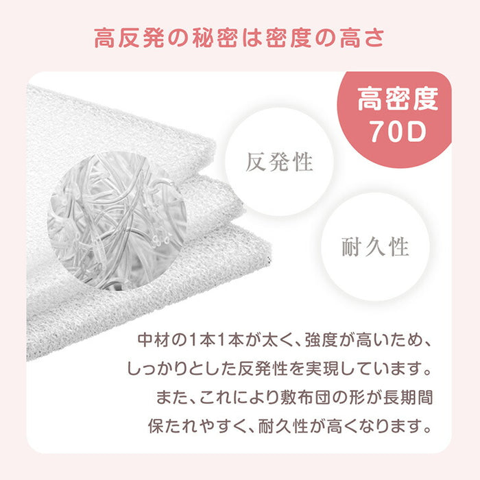 【新発売記念プライス】まるごと洗える お昼寝布団 7点セット 70×120 軽い 三つ折り 持ち運び 保育園 防水 カバー〔81900100〕