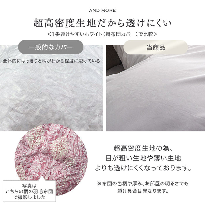 [ダブルロング] 綿100％ 敷布団カバー 洗える 夏用 超長綿 高密度 防ダニ 高級ホテル仕様 〔81900122〕