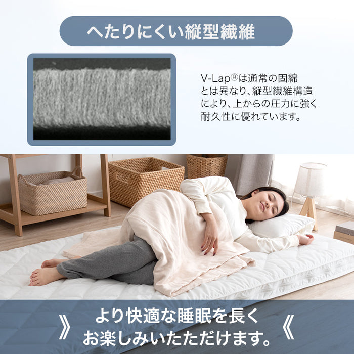 ［シングル］高反発マットレス 厚さ10cm メッシュ 固め 中芯までW防ダニ仕様 テイジン 〔83700000〕