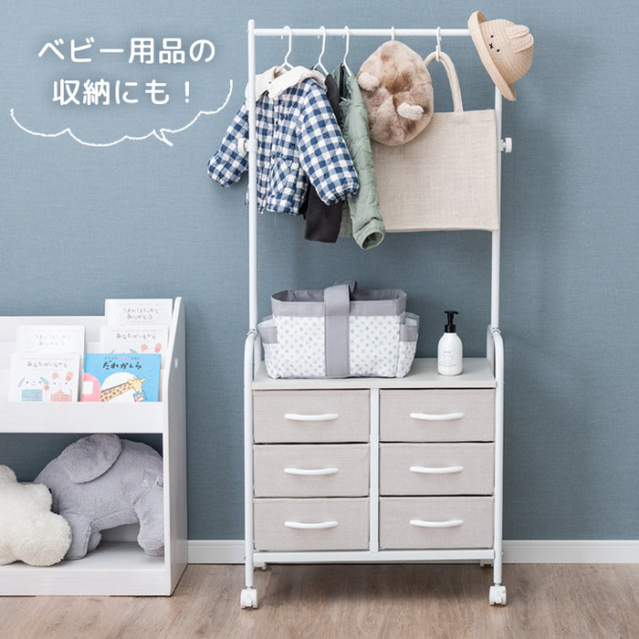幅61］現役ママが考えた ランドセルラック 高さ調整 ハンガー