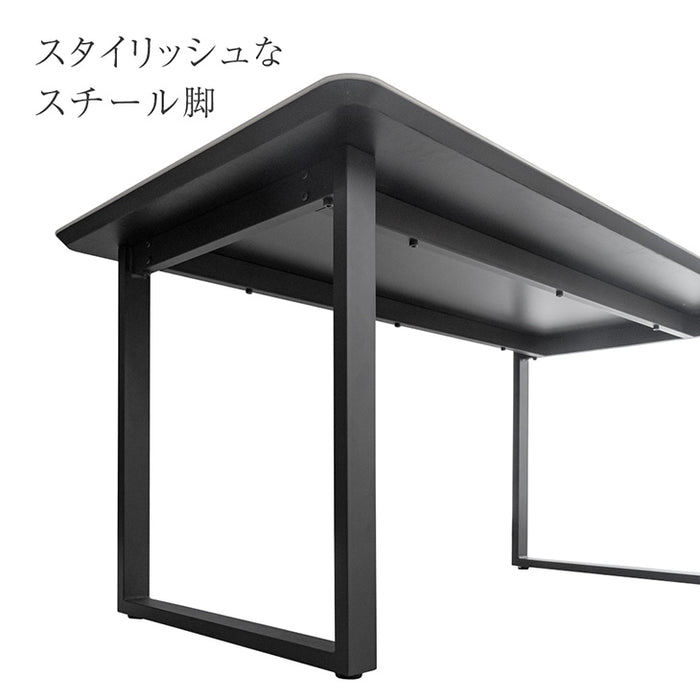 ［幅140］ダイニングテーブルセット 5点セット セラミック 4人掛け 大理石調  ヴィンテージ【超大型商品】【テーブル搬入設置込み】〔84410008〕