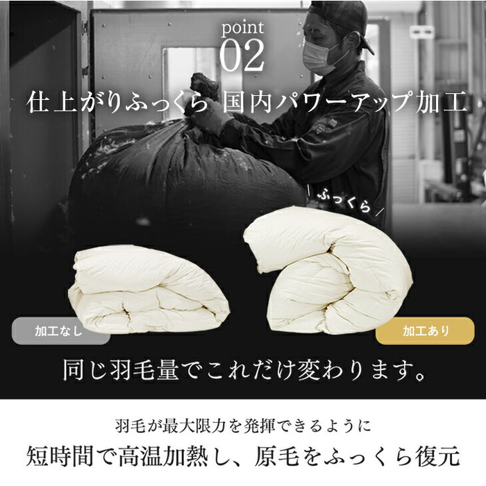[シングル] 洗える 羽毛布団セット 4点 国産 抗菌 防臭 洗濯OK 羽毛布団 寝具セット 来客用 新生活〔85500040〕
