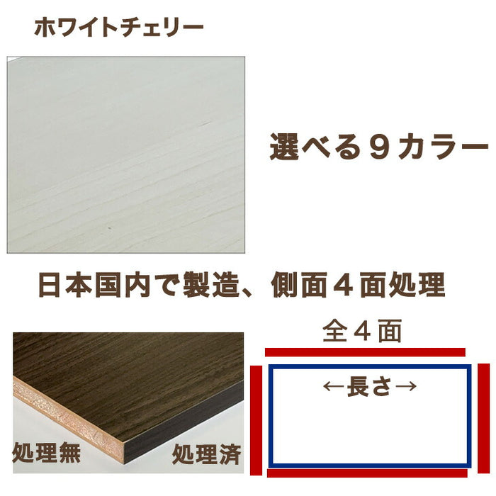 耐荷重15kg【本体別売り/天板のみ 】国産 天板のみ 中が透けない 壁付き チェスト 専用 〔88100301〕