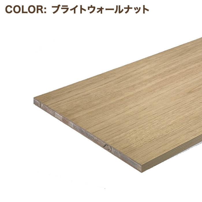 1mm単位のサイズオーダー 国産棚板 カラー棚板 フリーサイズ 日本製【前1面＋横2面】〔88107912a〕