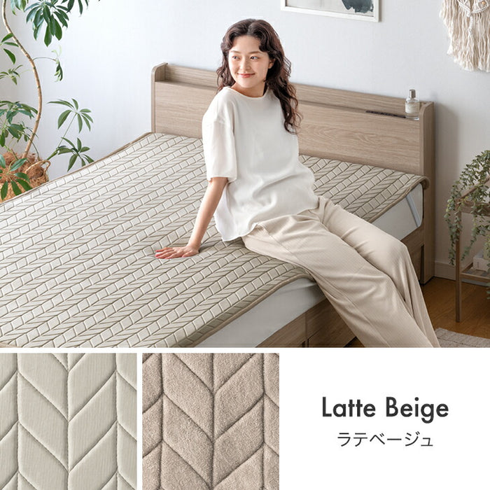 【新発売記念プライス】［シングル］“ひんやりキープ “W冷感” 敷パッド 洗える リバーシブル 持続冷感 調温 接触冷感 ベッドパッド LAYERCOOL〔90900029〕