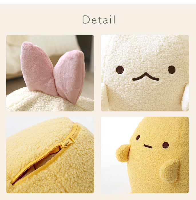 すみっコぐらし えびてんのしっぽ えびふらいのしっぽ オットマン クッション ぬいぐるみ すみっこ すみっこぐらし コンパクト 〔44000003〕