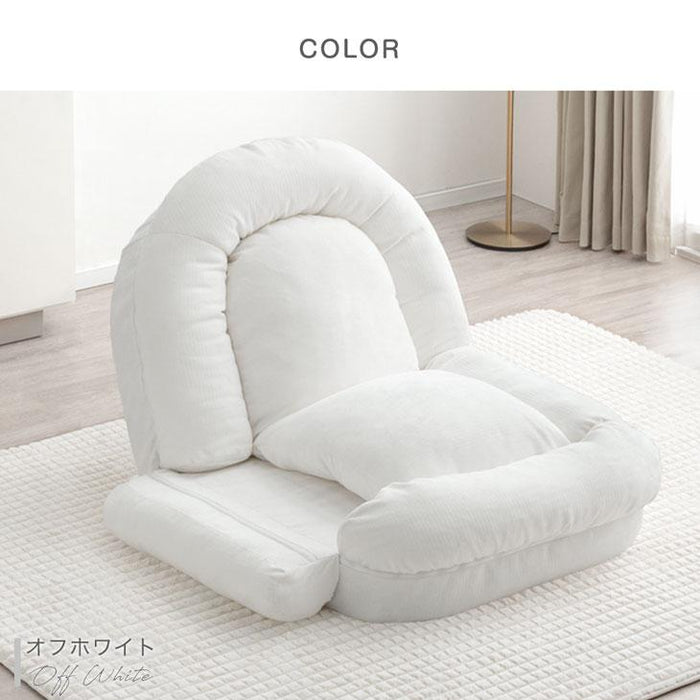 ≪ZIP!とぼる部屋で紹介≫ ヒナに転生(R) 3way ソファベッド 18段階ギア 洗えるカバー 折りたたみ 1人掛け クッション付 座椅子〔15210180〕