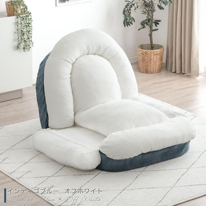 ≪ZIP!とぼる部屋で紹介≫ ヒナに転生(R) 3way ソファベッド 18段階ギア 洗えるカバー 折りたたみ 1人掛け クッション付 座椅子〔15210180〕