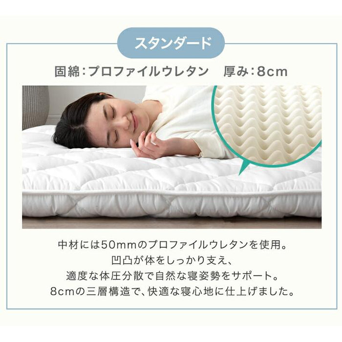 新発売記念プライス】［シングル］敷布団 ライトタイプ 厚み8cm