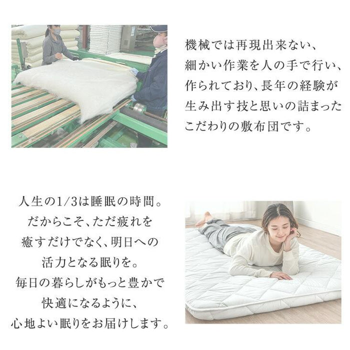 新発売記念プライス】［クイーン］敷布団 ライトタイプ 厚み8cm