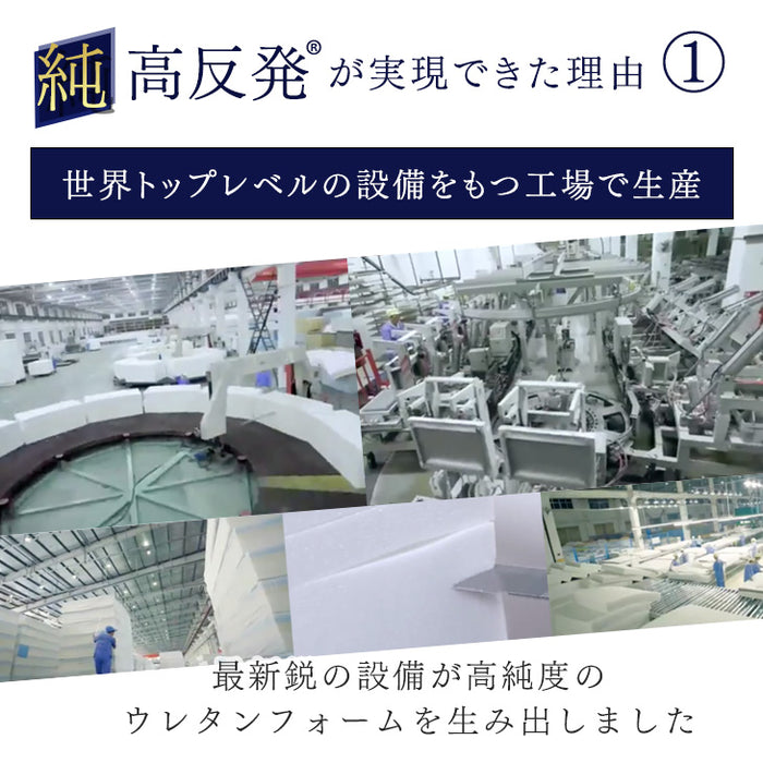 [セミダブル] ワンランク上の高密度25D 確かな品質「純」高反発(R) マットレス 極厚10cm 210N 硬め 高反発 エコテックス認証〔13810090〕