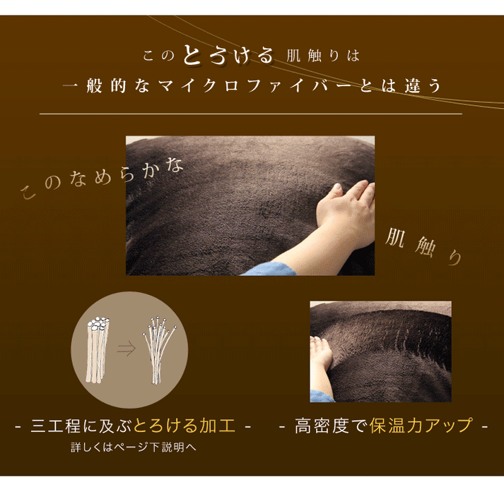 【新発売記念プライス】[200×240] とろりんこたつ布団 単品 長方形 こたつ用布団 大判 掛布団〔91300167〕