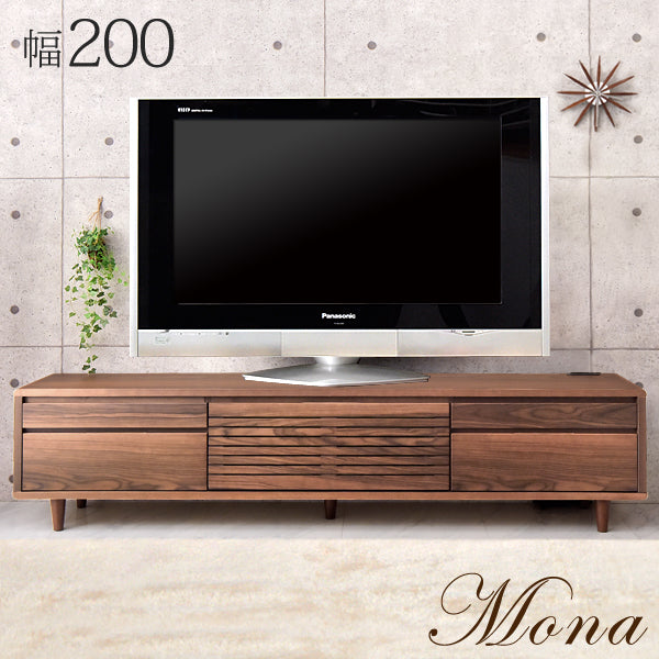 ☆目玉アイテム☆幅200cm テレビ台 200 完成品 木製 天然木 テレビ