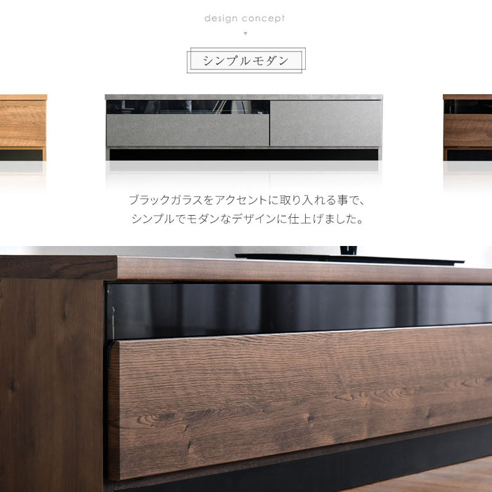 幅 140cm 木目調 セラミック調 テレビ台 国産 完成品 高さ40cm コード配線 コード隠し 北欧 モダン〔49100055〕
