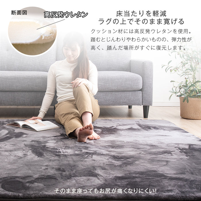 200×250㎝] ラグ+ホットカーペット2点セット 高反発 ラグ ホット