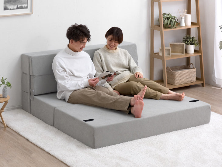 春の新作 4 Way 折りたたみソファマットレス ダブル リール - mail