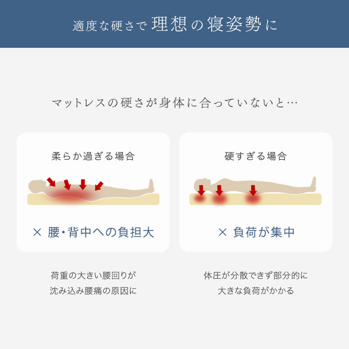 [シングル] 高反発マットレスセット 布団セット 7点 高さ調整枕 カバー付き 収納ケース 厚み10cm 洗える 抗菌 防臭 防カビ〔61141000〕