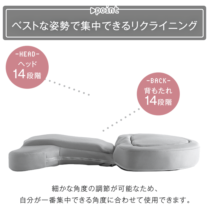 【くすみカラーに一新】 ゲーミング座椅子 リクライニング 14段階 低反発 座椅子 ゲーミングチェア buddy〔16210002〕