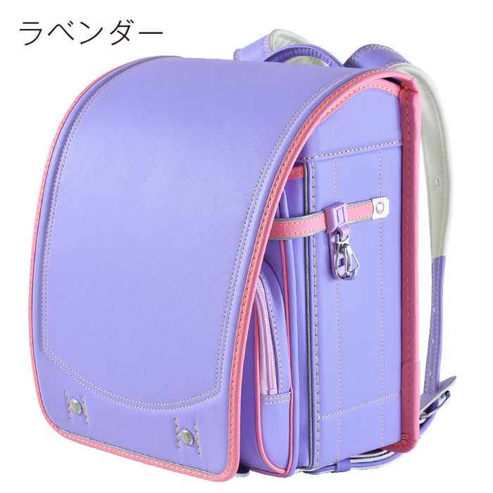 ランドセル A4フラットファイル対応 女の子 7年保証 カバー 付き 軽量 シンプル 軽い〔65000011〕