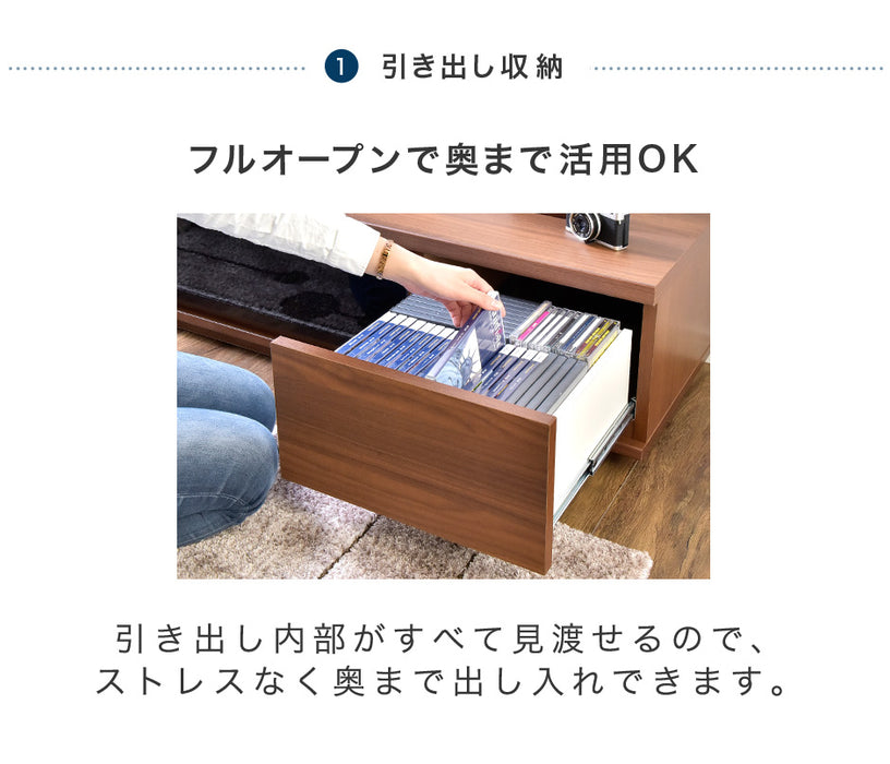 幅180cm 国産 完成品 テレビ台 ロータイプ *GOD-TG*  【超大型商品】 〔01070306〕