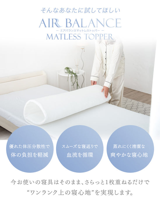 セミダブル] 高反発マットレストッパー 厚み2cm メッシュ リバーシブル