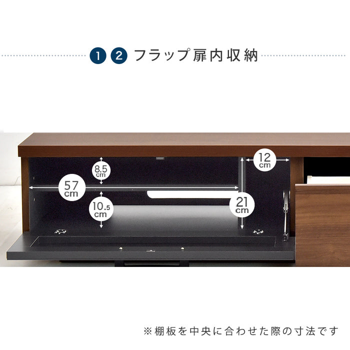 幅150cm テレビ台 ロータイプ 国産 完成品 *GOD-TG* 【超大型商品】〔01070300〕
