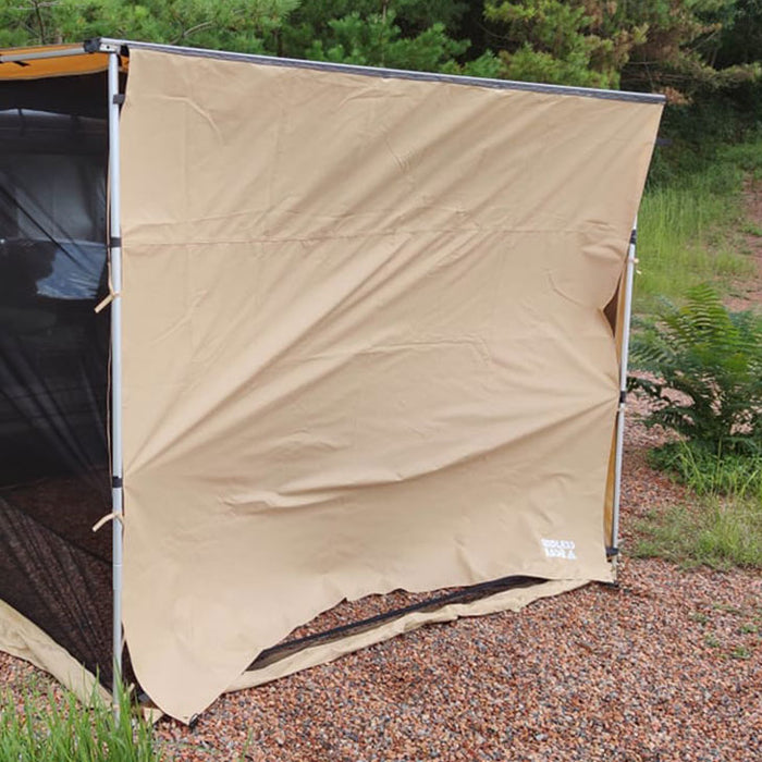 ENDLESS BASE [2.5×2.5m] カーサイドタープ専用のサイドシート1枚単品