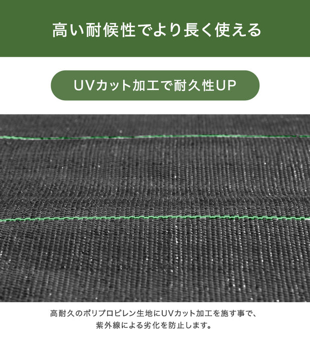 [1×10m] 防草シート 人工芝 雑草防止 草よけ ガーデニング  〔50900062〕
