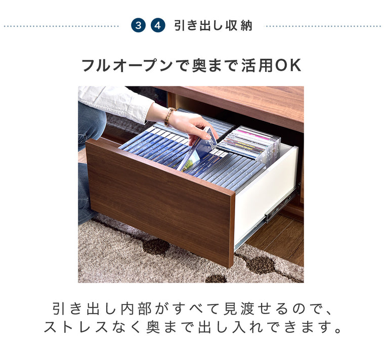 幅150cm テレビ台 ロータイプ 国産 完成品 *GOD-TG* 【超大型商品】〔01070300〕