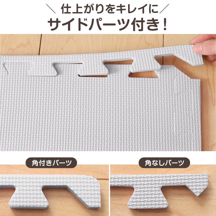 【アウトレット 在庫限り品】6畳 ジョイントマット 32枚 大判59cm 防音 抗菌 防臭 オフホワイト単色〔1870000136・out3038〕