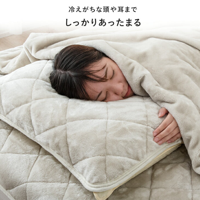 [43×63cm] もちまる監修 もちとろ肌触り 洗える 枕カバー マイクロファイバー フランネル あったか〔61140720〕