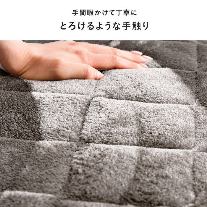 [200×240cm] もちまる監修 もちとろ肌触り 抗菌 防臭 何度も洗える こたつ布団 掛敷セット 長方形【対応こたつサイズ：幅90-120×奥行75-105cm】〔61140714〕
