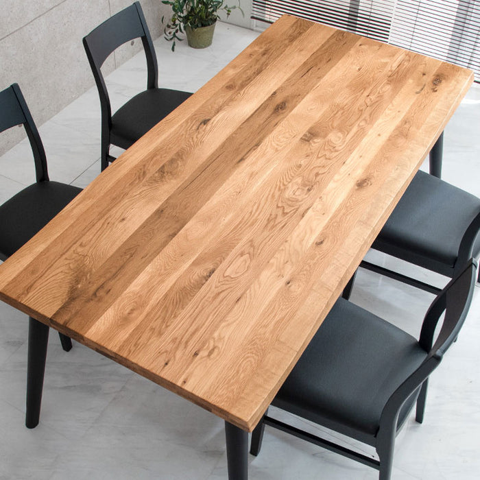 4人掛け用 ダイニングテーブル 単品 180 × 90 オーク 天然木 木製
