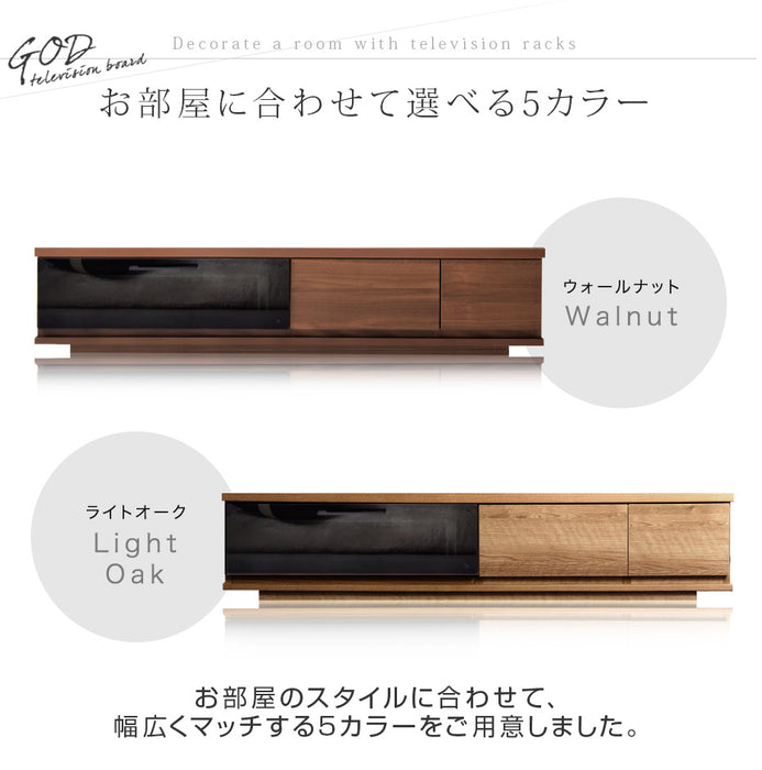 幅150cm テレビ台 ロータイプ 国産 完成品 *GOD-TG* 【超大型商品】〔01070300〕