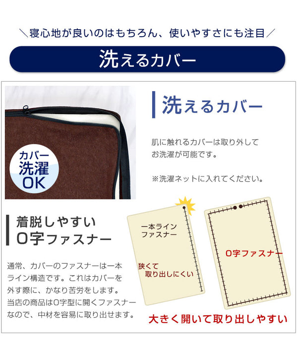 [キング] 「純」高反発マットレス 高密度30D 洗える カバー 腰に優しい 圧縮〔13810108〕