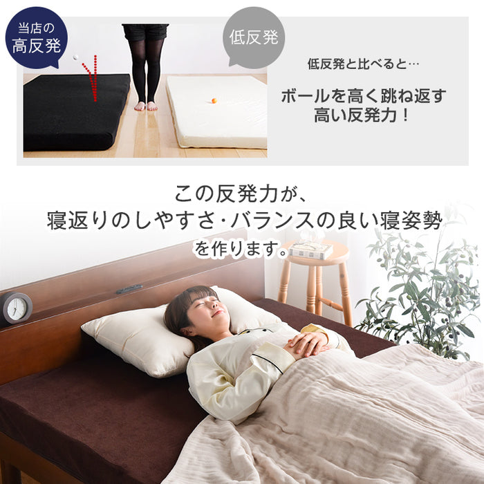 【セミダブル】高反発 マットレス  ウレタン 10cm マット 寝具 敷布団