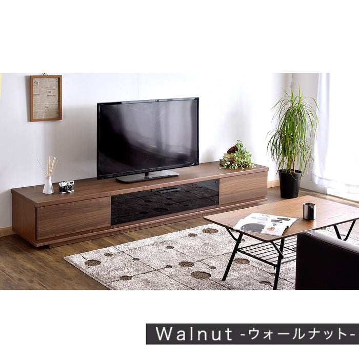 幅210cm 国産 完成品 テレビ台 ロータイプ *GOD-TG*【搬入設置込み】【超大型商品】 〔38700010〕