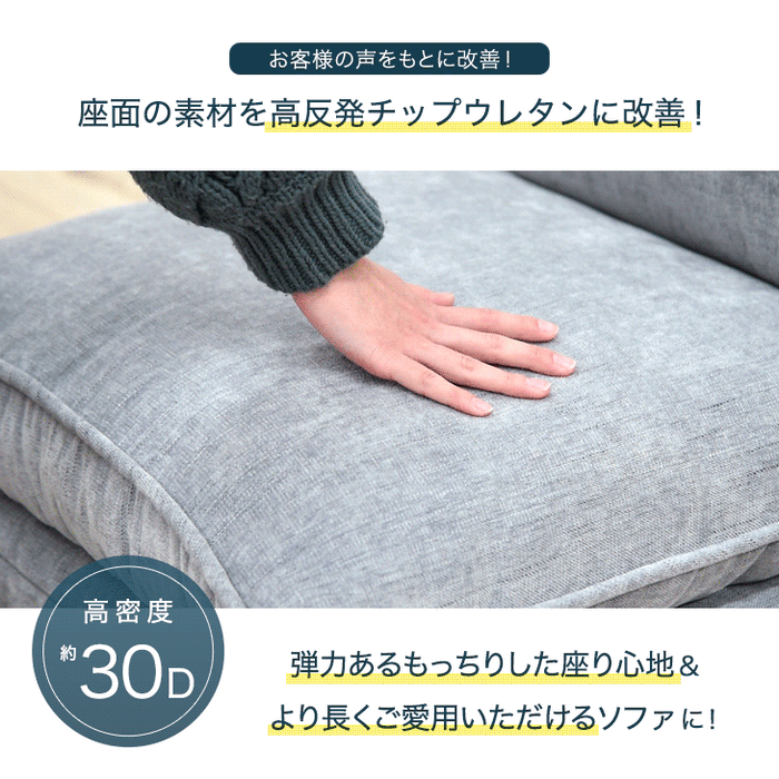 【コーナー部分 バラ売り】ローソファ ハイバック 14段階リクライニング〔15210076〕