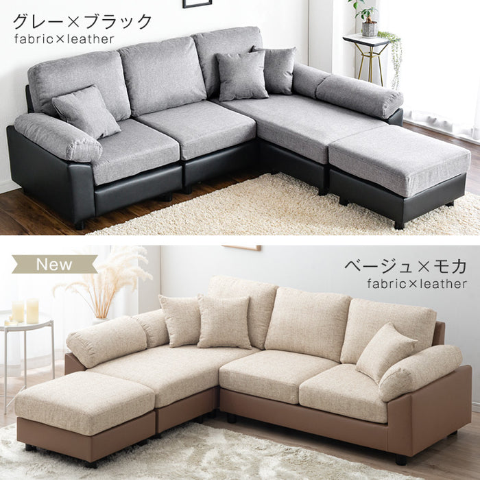 ≪RENEW≫ [幅202cm] 3人掛け ポケットコイル カバーリング カウチ