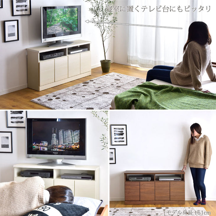 幅120cm 国産 完成品 テレビ台 ハイタイプ  【超大型商品】 〔17010055〕
