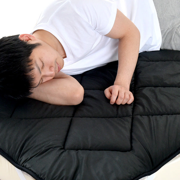 男の敷きパッド ダブル 140×200 洗える 日本製 防臭 抗菌 吸汗 速乾 制菌 消臭  〔18510078〕