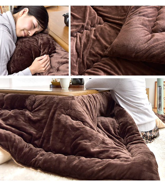 手触り抜群！丸洗いもOK 日本製 フランネル こたつ用掛け布団 長方形 285×205cm 対応こたつサイズ 150×90cm用 〔19800022〕