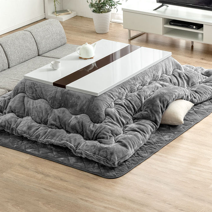 3点セット］速暖2秒! ハイグロス こたつ ＋ とろりん掛敷 105×75cm