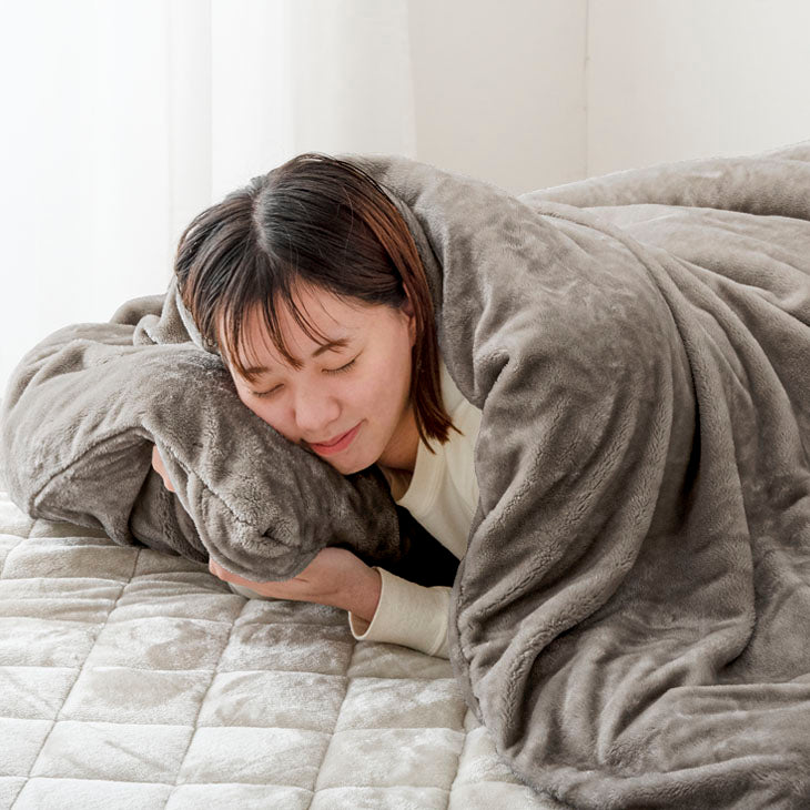 シングル］もちまる監修 もちとろ肌触り 毛布になる掛け布団カバー 