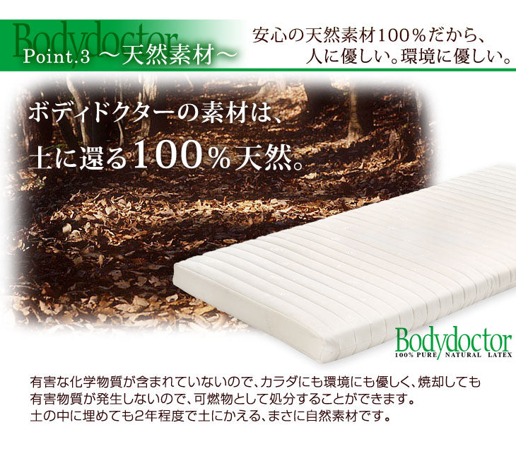 [シングル] 正反発マットレス 正規品・メーカー5年保証 体圧分散 Futon5 Bodydoctor〔2000000700〕