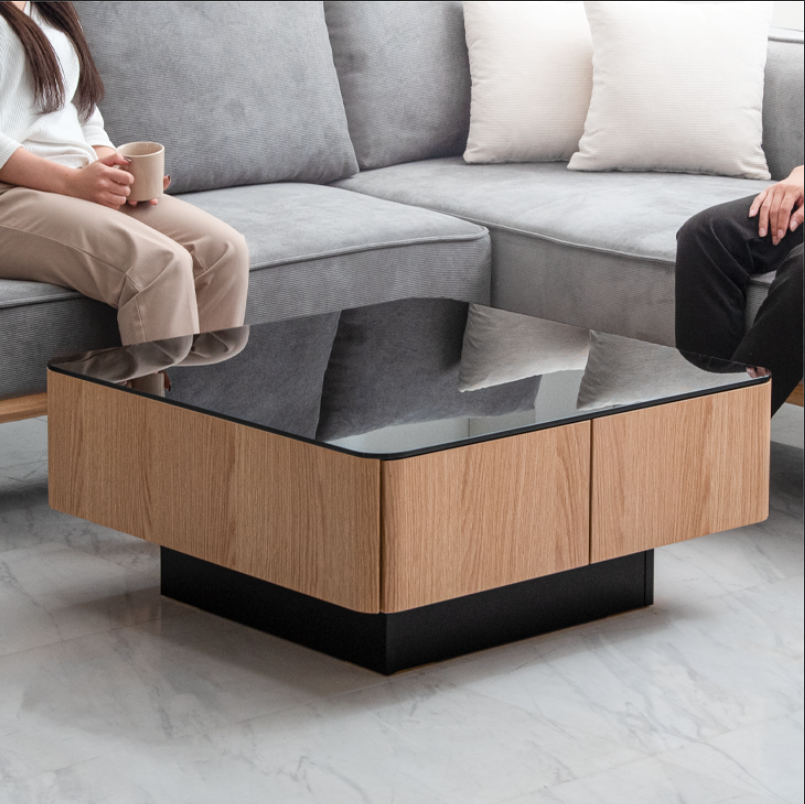 ブロックデザイン センターテーブル 正方形 ゴロ 80cm×80cm ブロックデザイン センターテーブル 正方形 ゴロ 80cm×80cm