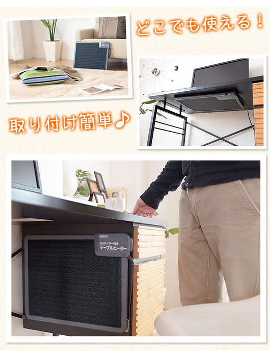 5個セット パネルヒーター 薄型 3時間タイマー付  省エネ コンパクト〔21300002〕